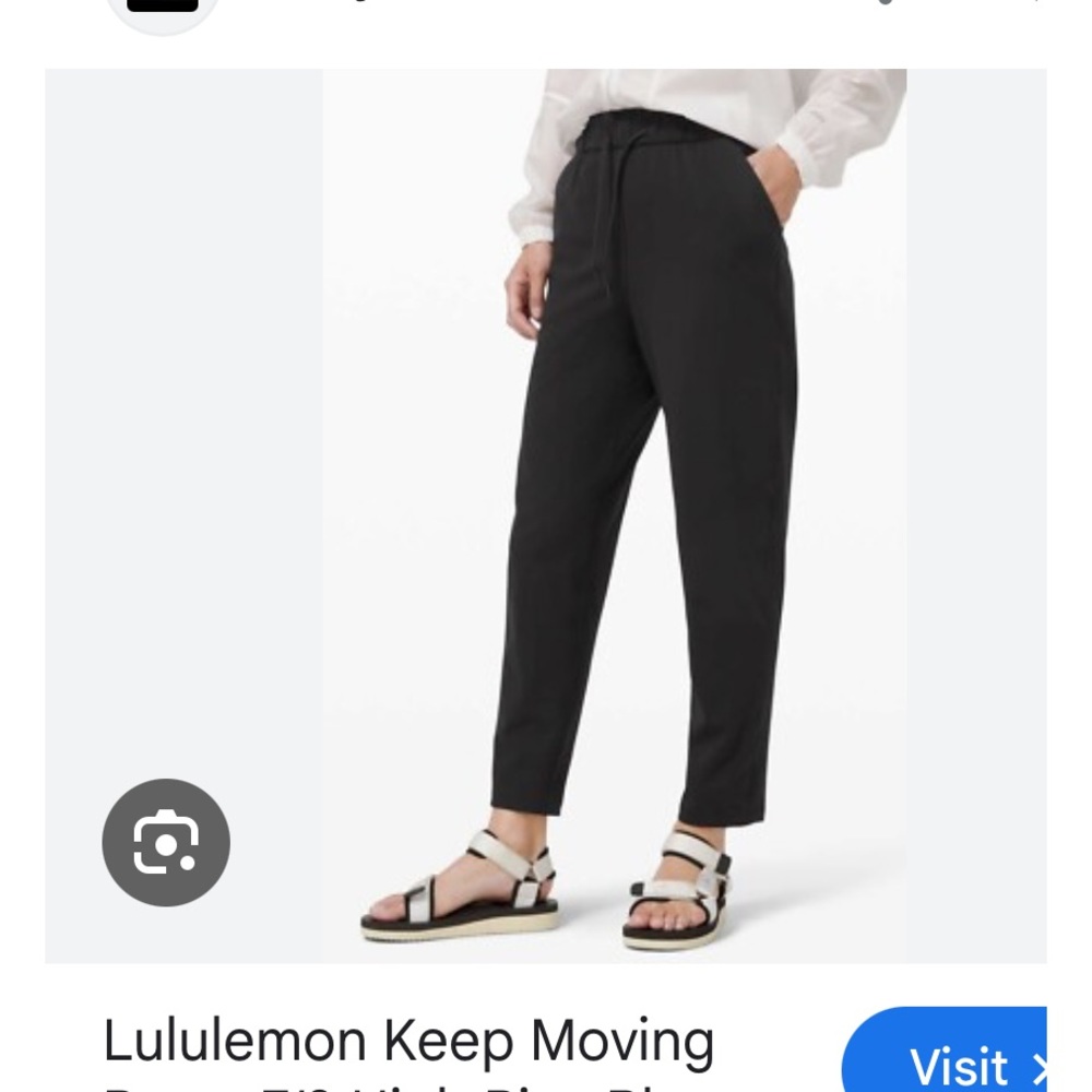 lululemon athletica Keep Moving Pant in Black